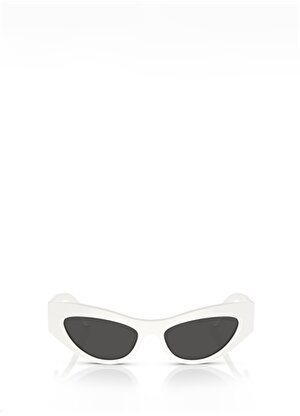 Dolce&Gabbana DG4450 Çekik Beyaz Kadın Güneş Gözlüğü