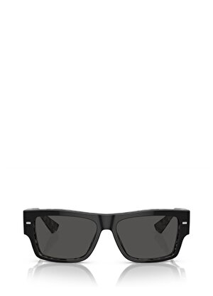 Dolce&Gabbana DG4451 Dikdörtgen Siyah Erkek Güneş Gözlüğü