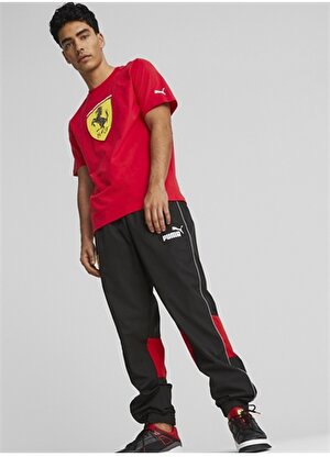Puma Kırmızı Erkek Yuvarlak Yaka Regular Fit T-Shirt 53817502 Ferrari Race Big Shld T Cl