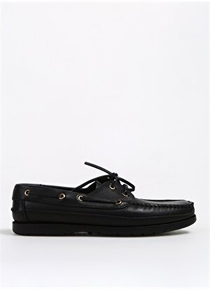 Fabrika Comfort Siyah Erkek Deri Günlük Ayakkabı UPPERT-NEW 