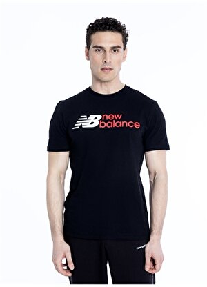 New Balance Siyah Erkek Bisiklet Yaka T-Shirt MNT1354-BK-NB  