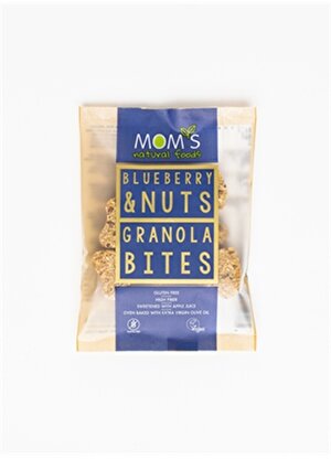Moms Natural Foods Glutensiz Yaban Mersini & Yemiş Granola Bites