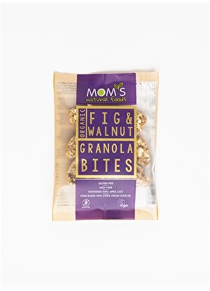 Moms Natural Foods Organik Glutensiz İncir & Ceviz Granola Bites