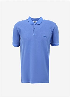 Jeep Düz Koyu Mavi Erkek Polo T-Shirt J4SM-TST7232