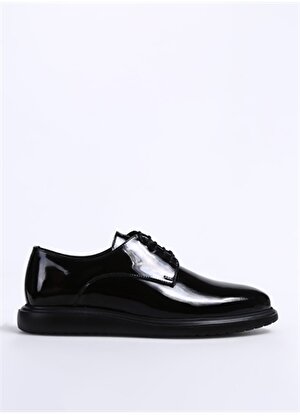 Fabrika Siyah Erkek Deri Klasik Ayakkabı ADELMAR 