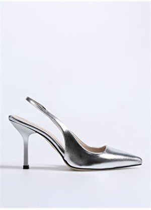 Fabrika Gümüş Kadın Topuklu Ayakkabı LINOS  