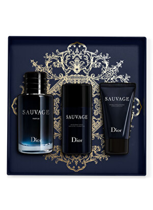 Dior Sauvage Erkek Edp 100 ml+Aftershave Balm 50 ml+Deodorant Stick 75 Gr Parfüm Seti