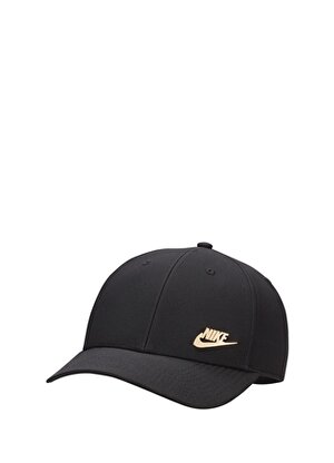 Nike Siyah - Altın Unisex Şapka FB5371-011-U NK DF CLUB CAP S CB MT   