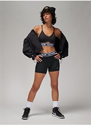 Nike Siyah Kadın Sporcu Sütyeni FB4095-010-W J SPT LOGO BRA  