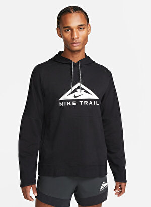 Nike Siyah Erkek Kapüşon Yaka Baskılı Sweatshirt DV9324-010-M NK DF MAGIC HOUR HOODI