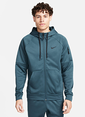 Nike Yeşil Erkek Kapüşon Yaka Zip Ceket DQ4830-328-M NK TF HD FZ 