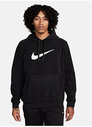 Nike Siyah Erkek Kapüşon Yaka Sweatshirt FQ8820-010-M NSW SP HOODIE POLAR FL 