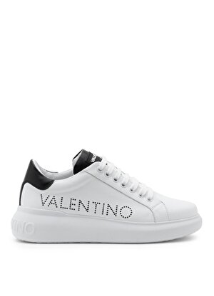 Valentino Beyaz - Siyah Erkek Deri Sneaker 95B2302VIT