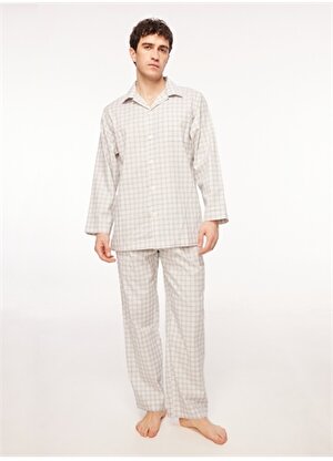 The Don Mavi - Beyaz Erkek Pijama Takımı TDNPJM001096