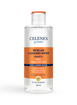 Celenes Sea Buckthorn Misel Temizleme Suyu Yağlı/Karma Ciltler 250 ml