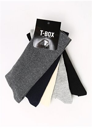 T-Box Çok Renkli Erkek 5'li Paket Soket Çorap NS-SKT-ERK-ONLY