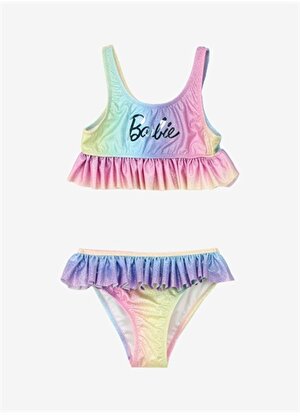 Barbie Çok Renkli Kız Çocuk Bikini Takım BRB4SG-BKİ6004