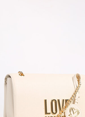 Love Moschino Krem Kadın 16x26x8 cm Omuz Çantası JC4099PP1HLI0110 