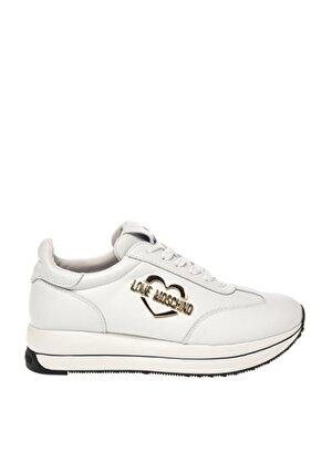 Love Moschino Beyaz Kadın Deri Sneaker JA15074G1HIA0100 