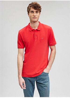 Mavi Düz Kırmızı Erkek Polo T-Shirt M064946-70471_POLO TİŞÖRT