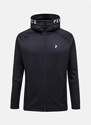 Peak Performance Siyah Erkek Kapüşon Yaka Sweatshirt G79437060_M Rider Zip Hood 