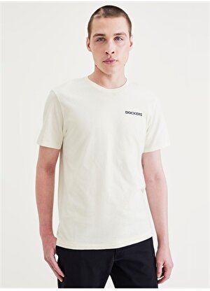 Dockers Yuvarlak Yaka Beyaz Erkek T-Shirt A1103-0206