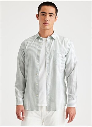 Dockers Slim Fit Gömlek Yaka Mavi Erkek Gömlek A4253-0052