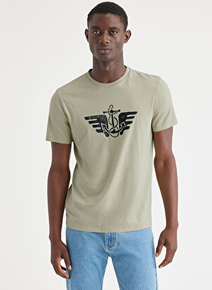Dockers Yuvarlak Yaka Yeşil Erkek T-Shirt A1103-0247