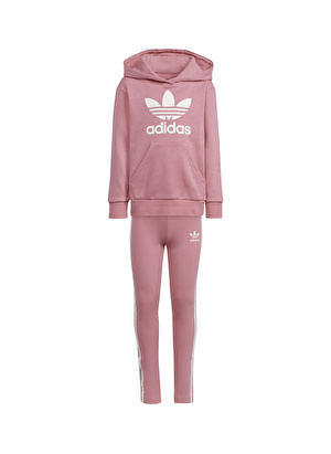 adidas Düz Pembe Kadın Eşofman Takımı IR6910-HOODIE LEG SET