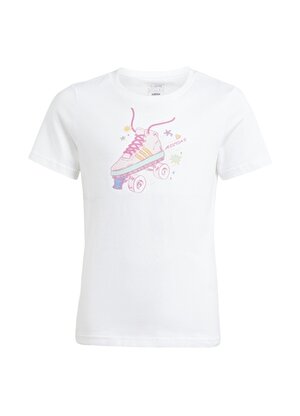 Adidas Baskılı Beyaz Kız Çocuk T-Shirt IM8330-SUMMER GFX TEE