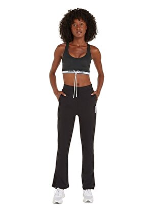 Calvin Klein Siyah Kadın Lastikli Bel Standart Fit Eşofman Altı 00GWS4P643BAE-PW  - Knit Pant 