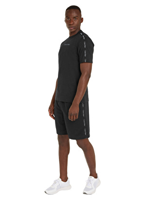 Calvin Klein Siyah Erkek Bisiklet Yaka Standart Fit T-Shirt 00GMS4K187BAE-PW - SS TEE 