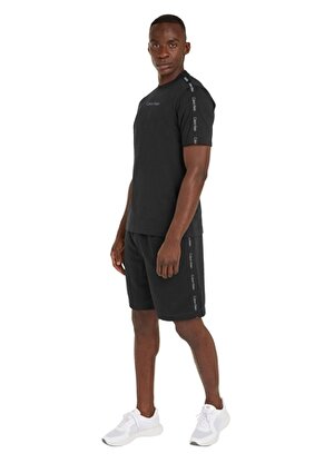 Calvin Klein Siyah Erkek Bisiklet Yaka Standart Fit T-Shirt 00GMS4K187BAE-PW - SS TEE 