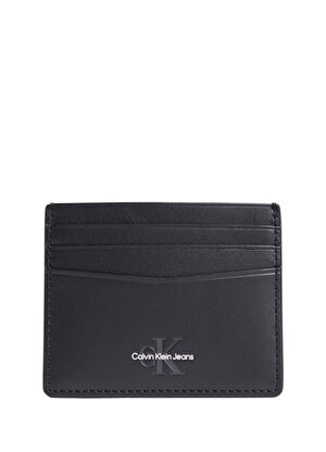 Calvin Klein Siyah Erkek 10x8x0,5 cm Deri Kartlık MONOGRAM SOFT CARDCASE 6CC