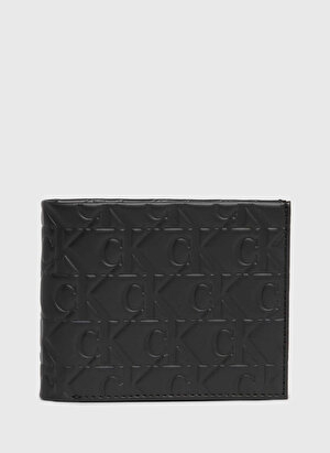 Calvin Klein Siyah Erkek Cüzdan LOGO PRINT BIFOLD ID