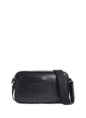 Calvin Klein Siyah Erkek 22x14,5x5 cm Postacı Çantası MONOGRAM SOFT CAMERA BAG22 AOP 