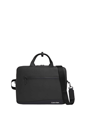 Calvin Klein Siyah Erkek 40x30,5x8 cm Laptop Çantası RUBBERIZED CONV LAPTOP BAG 