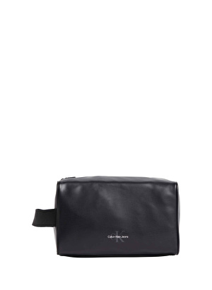 Calvin Klein Siyah Erkek 24x15x13 cm Traş Çantası MONOGRAM SOFT WASHBAG 