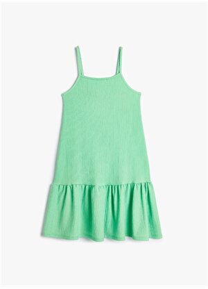 Koton Yeşil Kız Çocuk Midi Elbise 4SKG80043AK