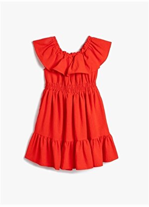 Koton Kırmızı Kız Çocuk Elbise 23YSL9245