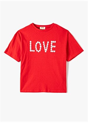 Koton Kırmızı Kız Çocuk T-Shirt 4SKG10193AK