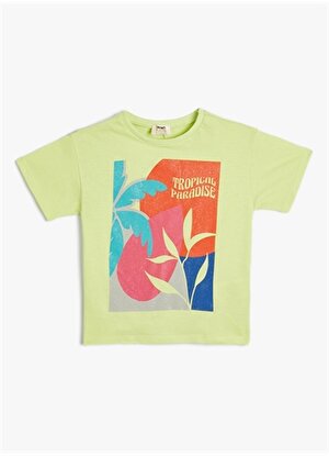 Koton Yeşil Kız Çocuk T-Shirt 4SKG10262AK
