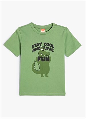 Koton Yeşil Erkek T-Shirt 4SMB10031TK