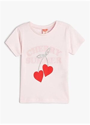 Koton Pembe Kız Bebek T-Shirt 4SMG10049AK