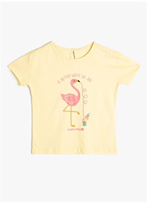 Koton Sarı Kız Bebek T-Shirt 4SMG10109AK