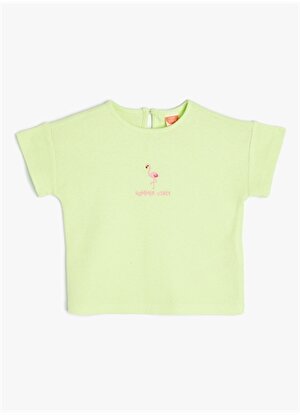 Koton Yeşil Kız Çocuk T-Shirt 4SMG10129AK-Y