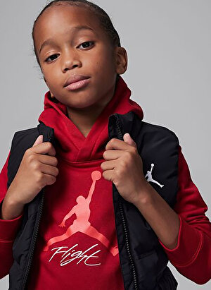 Nike Düz Kırmızı - Siyah Erkek Çocuk Eşofman Takımı 85D067-KR5-JDB JUMPMAN FLIGHT FT PO