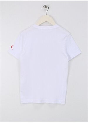 Nike Baskılı Beyaz Erkek Çocuk T-Shirt 95D122-001-JDB POOLSIDE JUMPMAN SS