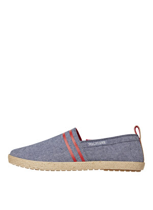 Tommy Hilfiger Mavi Erkek Keten Espadril HILFIGER ESPADRILLE C CHAMBRAY 