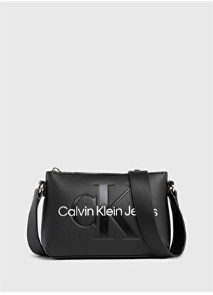 Calvin Klein Siyah Kadın 21x14,5x8 cm Omuz Çantası K60K6106810GL 